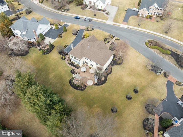 birds eye view of property featuring a residential view