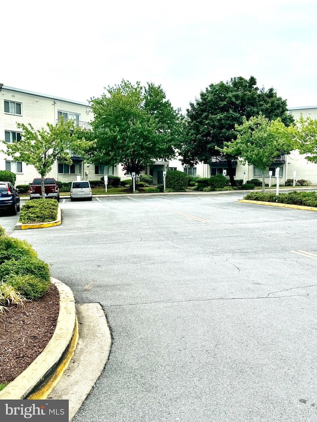 view of road with curbs