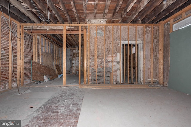 view of basement