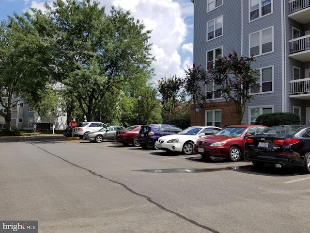 view of uncovered parking lot