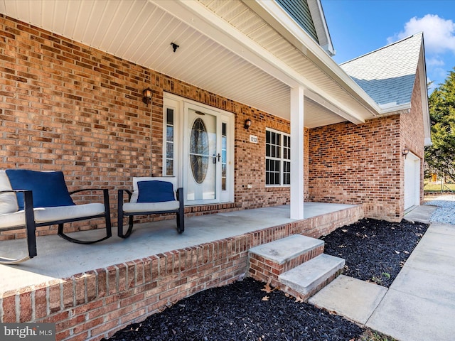 view of patio / terrace with covered porch