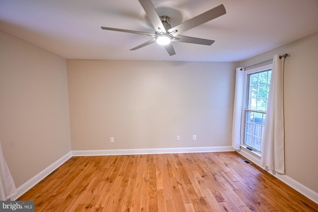 622 Hastings Rd, Baltimore, MD 21286 - spare room featuring light wood-style floors and a ceiling fan
