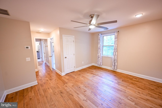 622 Hastings Rd, Baltimore, MD 21286 - unfurnished room with a ceiling fan and light wood-style floors