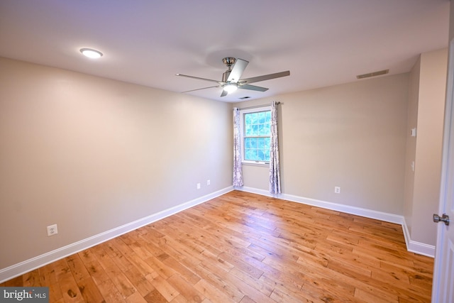 622 Hastings Rd, Baltimore, MD 21286 - spare room featuring ceiling fan and light wood-style flooring