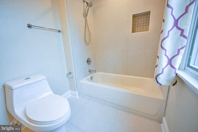 622 Hastings Rd, Baltimore, MD 21286 - full bath with shower / tub combo with curtain and tile patterned flooring