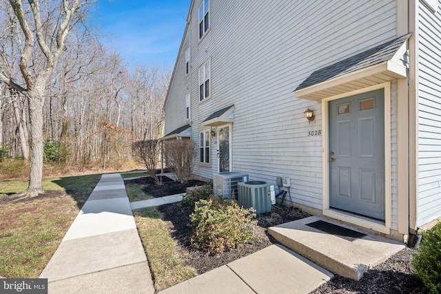 entrance to property with central AC