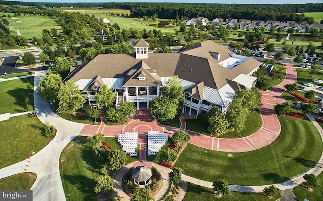 bird's eye view with a residential view