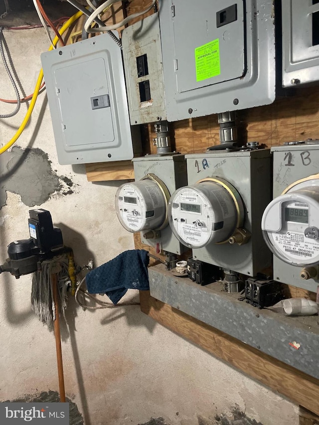 utility room featuring electric panel