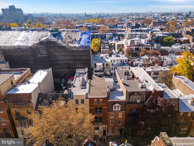 bird's eye view featuring a view of city