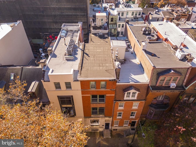 drone / aerial view with a residential view