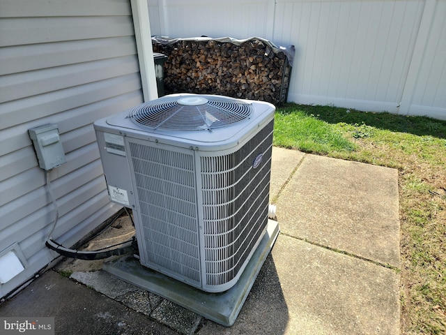 exterior details featuring central AC unit