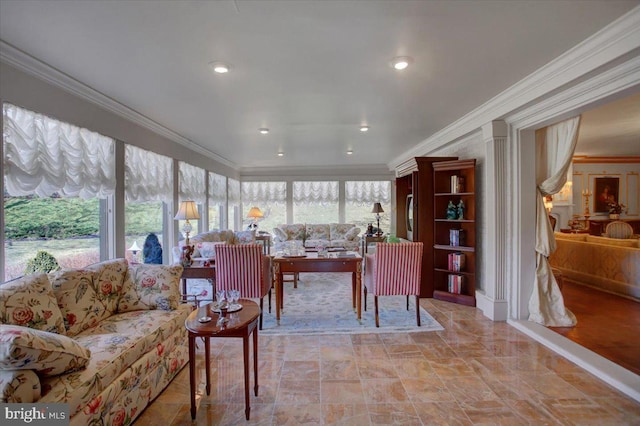 view of sunroom / solarium