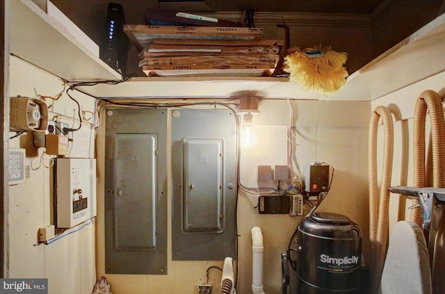 utility room featuring electric panel