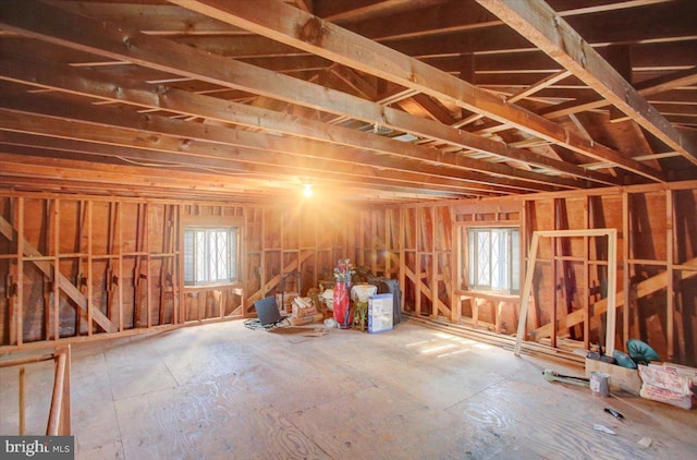 miscellaneous room with a healthy amount of sunlight