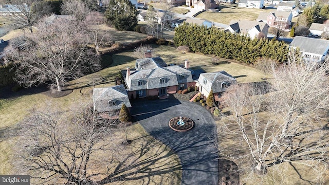 bird's eye view featuring a residential view