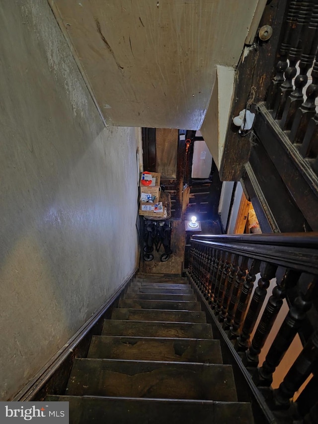 1507 Belmont Ave, Philadelphia, PA 19104 - staircase with hardwood / wood-style floors