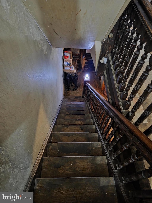 1507 Belmont Ave, Philadelphia, PA 19104 - staircase with wood finished floors