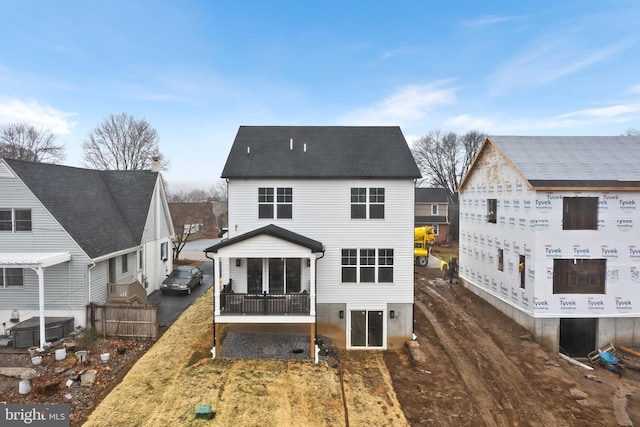 view of rear view of property