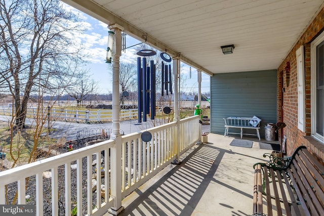 balcony with a porch