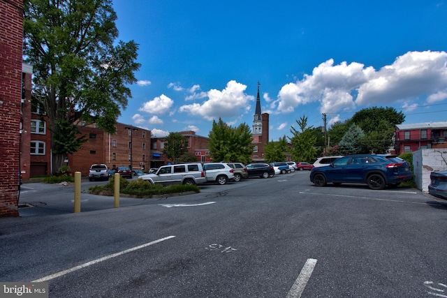 view of uncovered parking lot