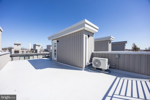 view of outbuilding with ac unit