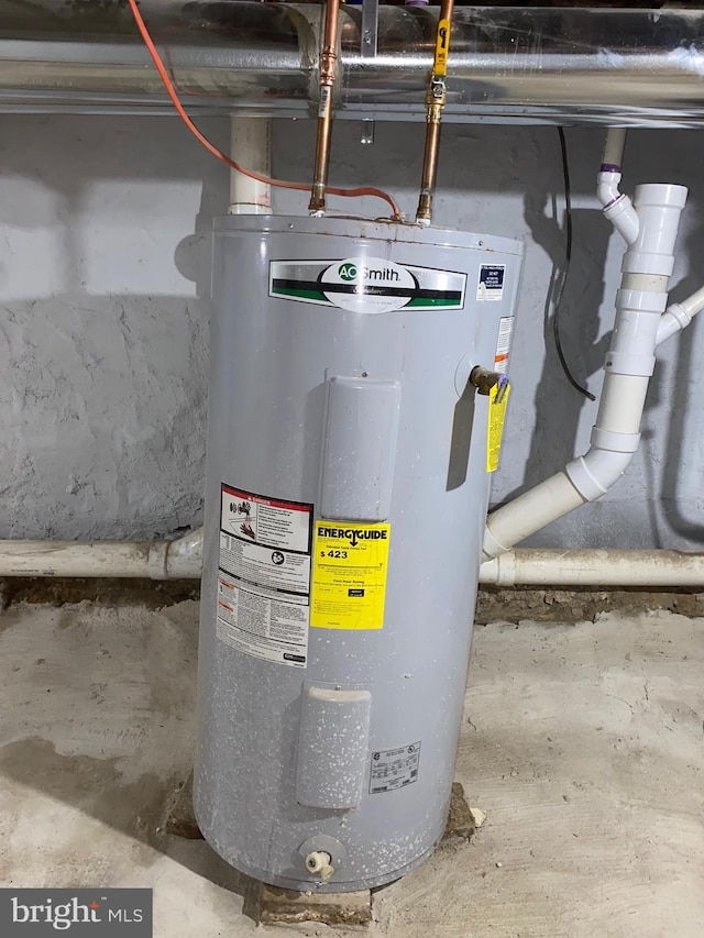 utilities featuring electric water heater