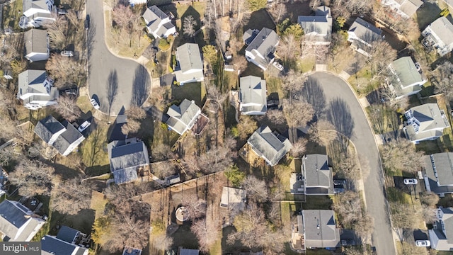 birds eye view of property featuring a residential view