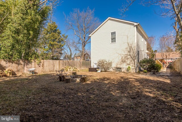 exterior space featuring fence