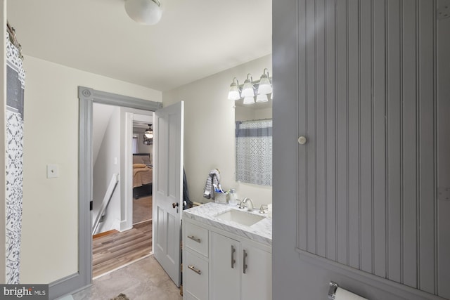 bathroom with vanity