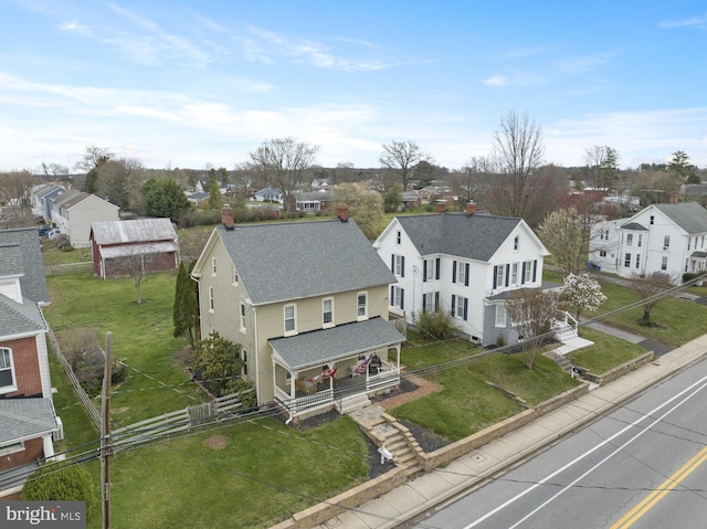 birds eye view of property featuring a residential view