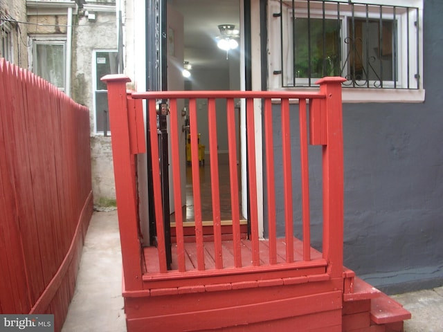 exterior space with fence