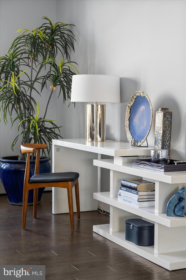 interior details featuring wood finished floors