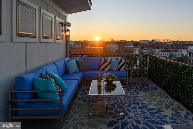 balcony with outdoor lounge area