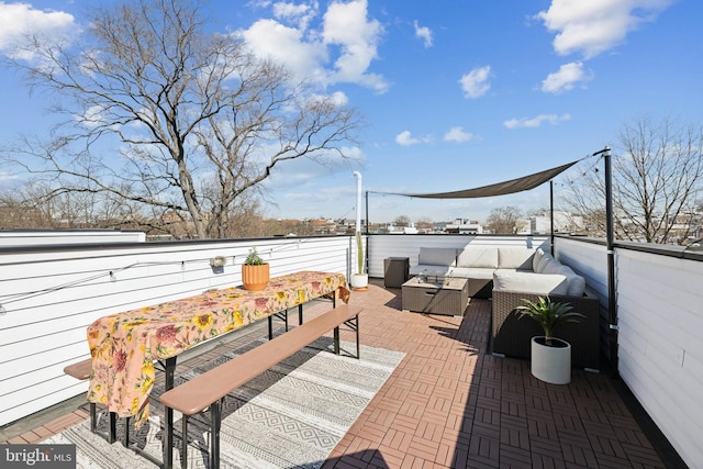 view of patio / terrace featuring outdoor lounge area