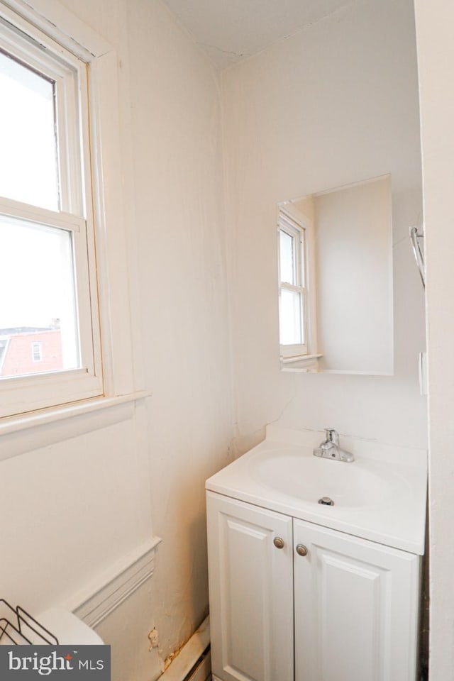 bathroom with vanity