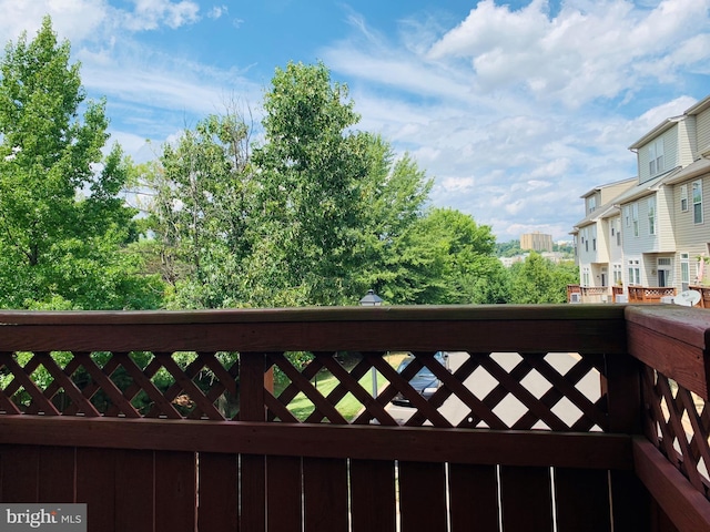 view of balcony