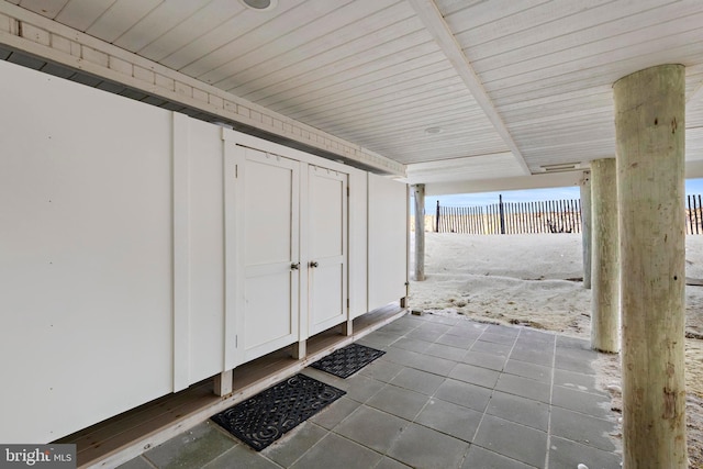 view of patio / terrace with fence