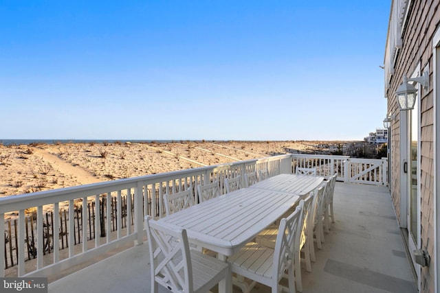 view of patio with outdoor dining area