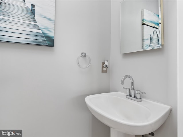 bathroom with a sink