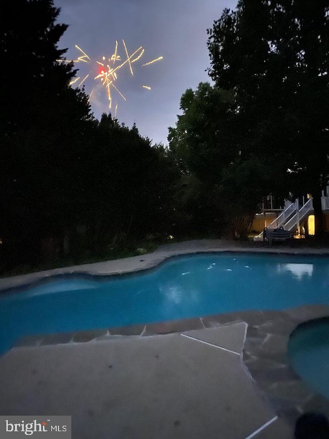 view of pool