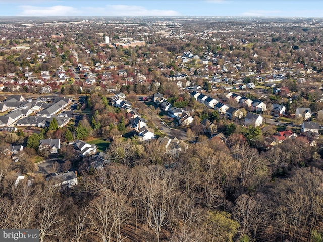 aerial view featuring a residential view