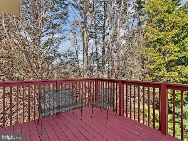 view of wooden terrace