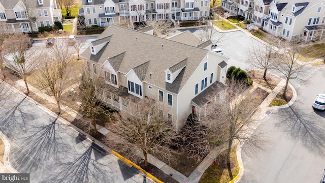 drone / aerial view featuring a residential view