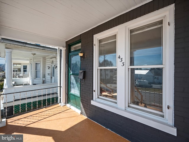 view of patio / terrace featuring a porch