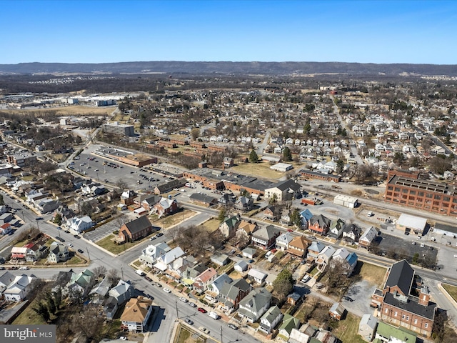 aerial view featuring a residential view