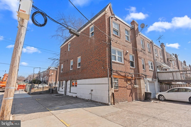 exterior space with a residential view