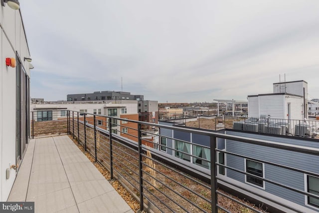 balcony featuring a view of city