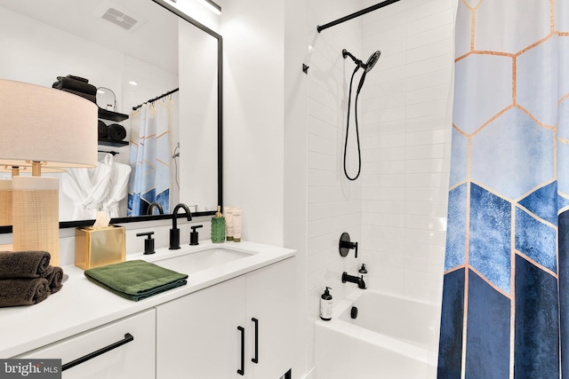 1500 Harry Thomas Way NE Unit 501, Washington, DC 20002 - bathroom with visible vents, vanity, and shower / tub combo