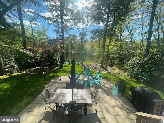 view of patio featuring outdoor dining space and area for grilling