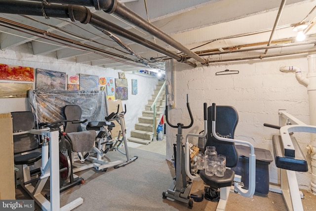 view of workout room